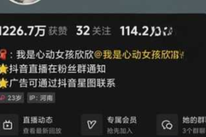 抖音 心动女孩欣欣 百万粉丝的博主
