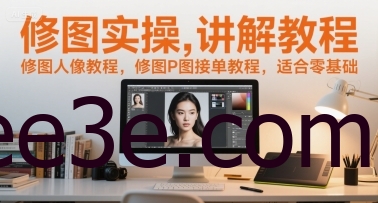 修图实操讲解教程，修图人像教程，修图P图接单教程，适合零基础