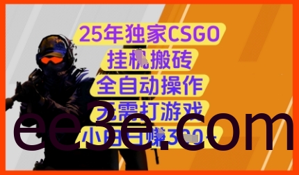 25年独家CSGO挂G搬砖，全自动操作，无需打游戏，小白日入3张+【揭秘】