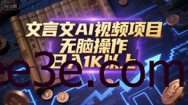 文言文AI视频项目，无脑操作，日入1K以上