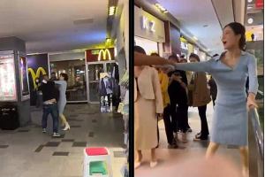 女的暴躁#男的装1-女娃直接上刀