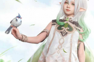 国产自拍！！推特网红【爆机少女喵小吉】原神 – 纳西妲的征服