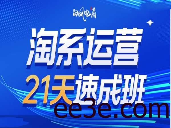 淘系运营21天速成班35期，年前最后一波和2025方向
