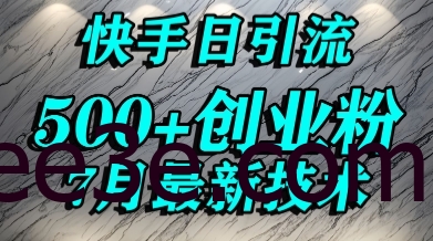创业粉怎么打？快手精准引流创业粉，宝妈群体日进500+精准流量