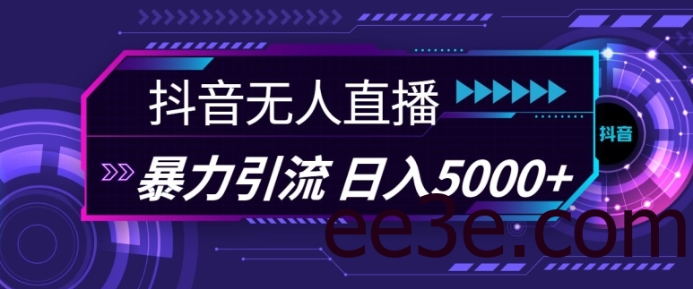 抖音快手视频号全平台通用无人直播引流法，利用图片模板和语音话术，暴力日引流100+创业粉【揭秘】