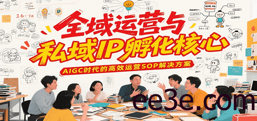 全域运营与私域IP孵化核心，AIGC时代的高效运营SOP解决方案