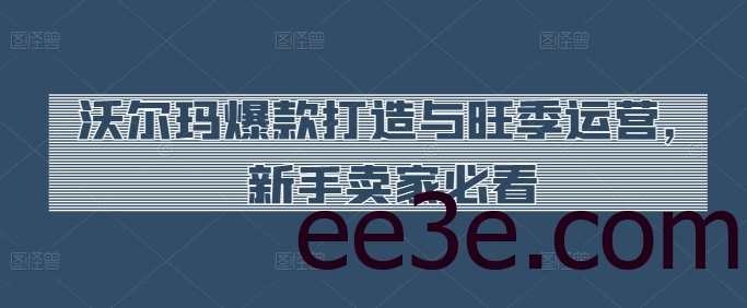 沃尔玛爆款打造与旺季运营，新手卖家必看
