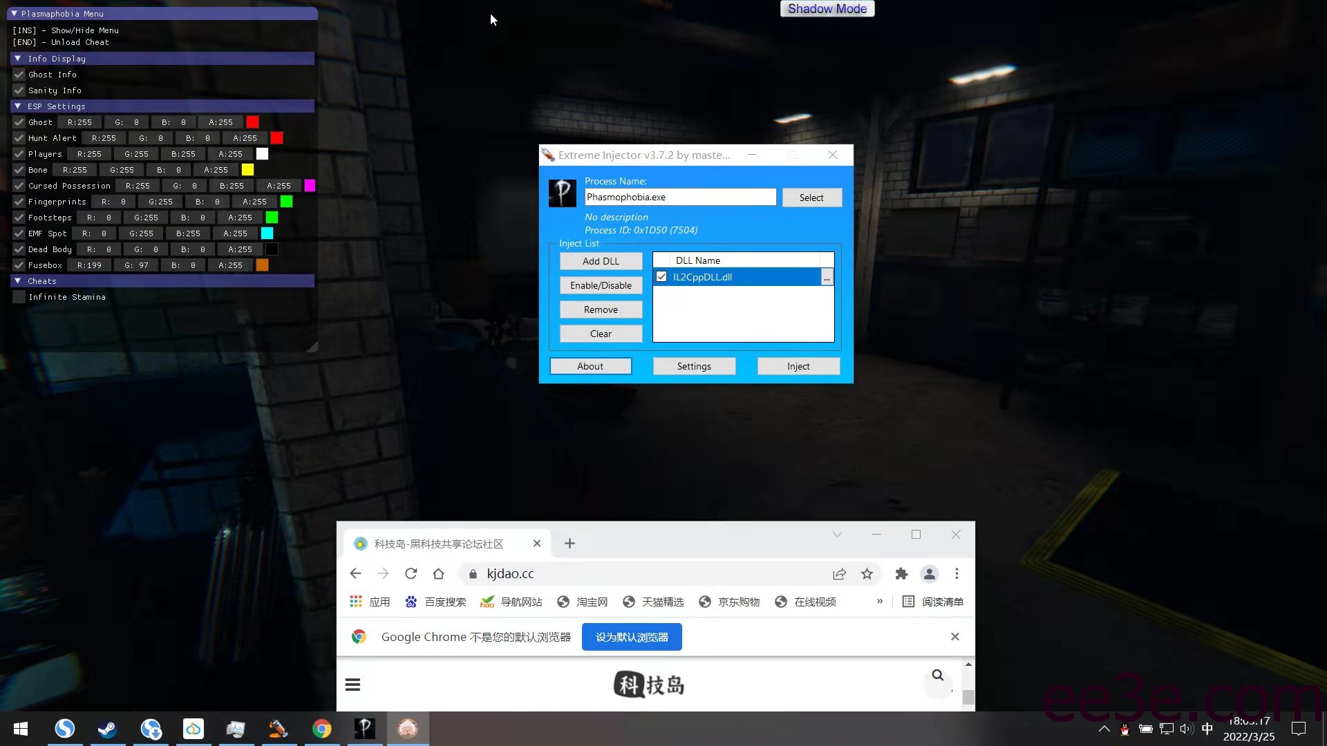Phasmophobia恐鬼症Plasmaphobia老外版作弊功能v2022.10.10