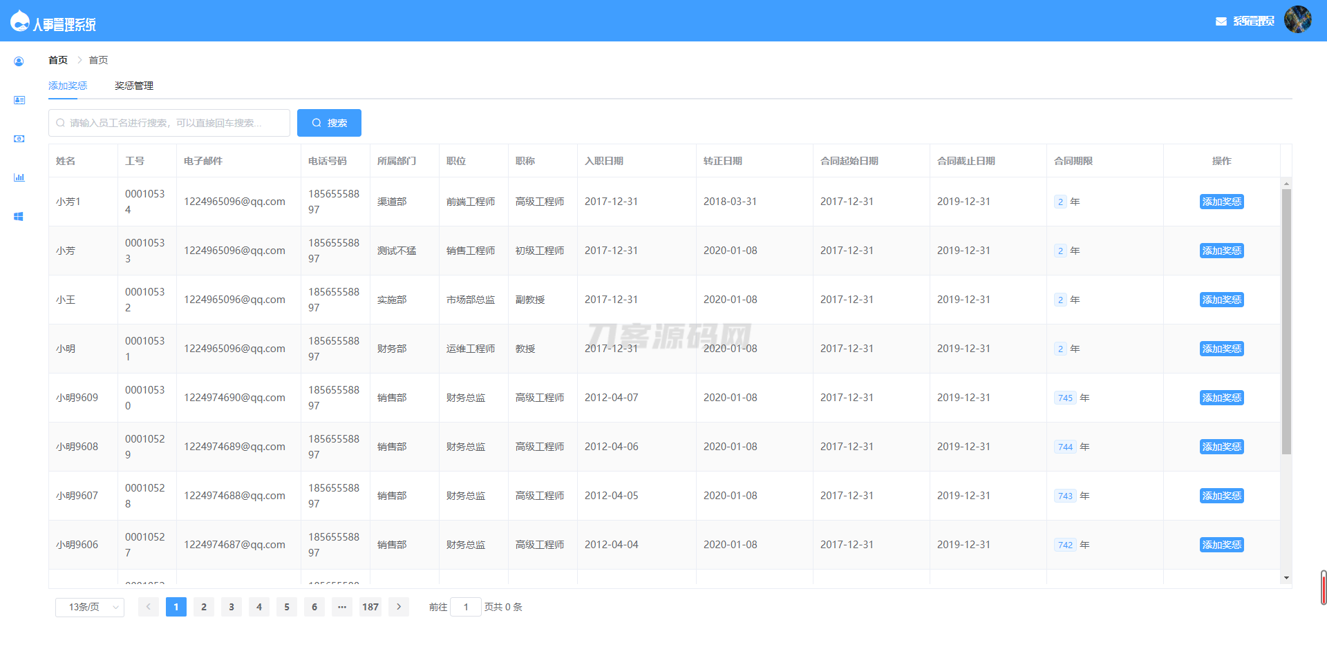 本文由 发布，转载请注明出处，如有问题请联系我们！ 更新时间: 2025-02-11基于SpringBoot的人事管理系统源码